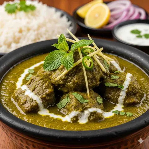 Mutton Hariyali