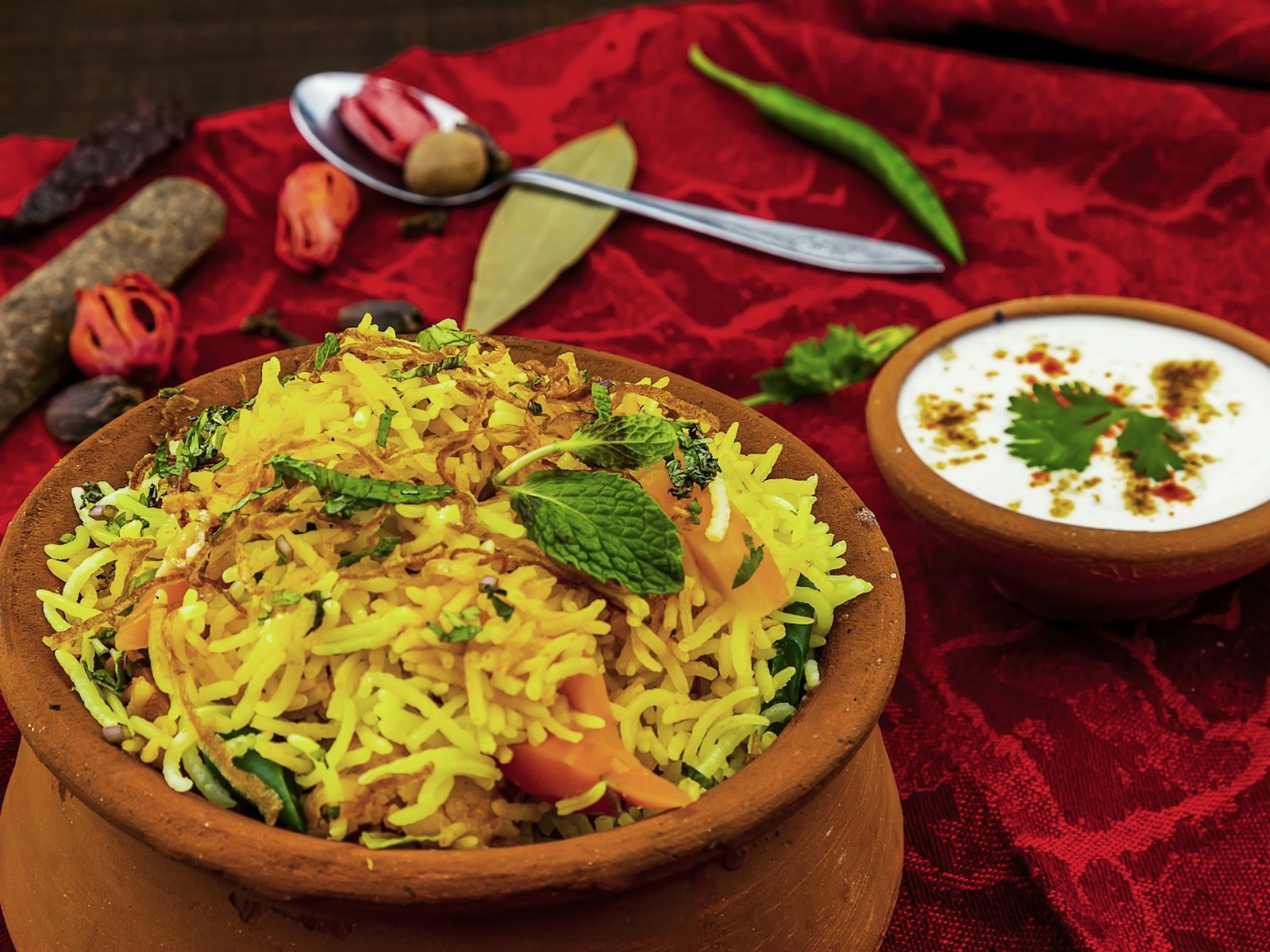 Veg Soya Dum Biryani